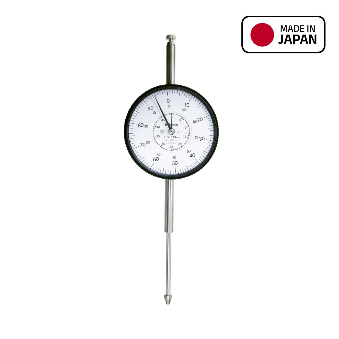 Mitutoyo Series 3 Large Dial Face Indicator, 0 to 50 mm Range, 3058A-19