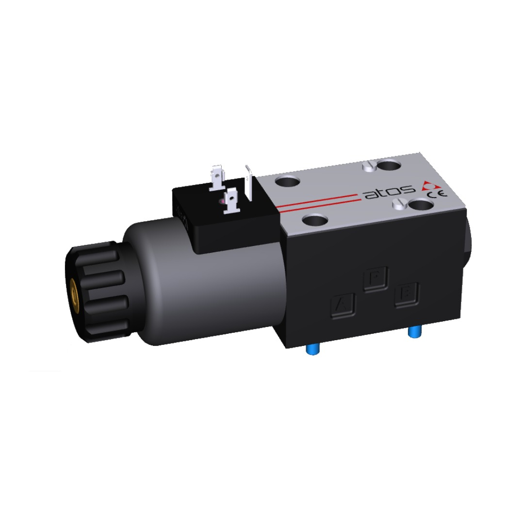 Atos DHE Series Solenoid Directional Valve, Size 06, 80 l/min, 350 bar, 24 VDC, Without Connector, DHE-0671-X-24DC — photo 1 of 1