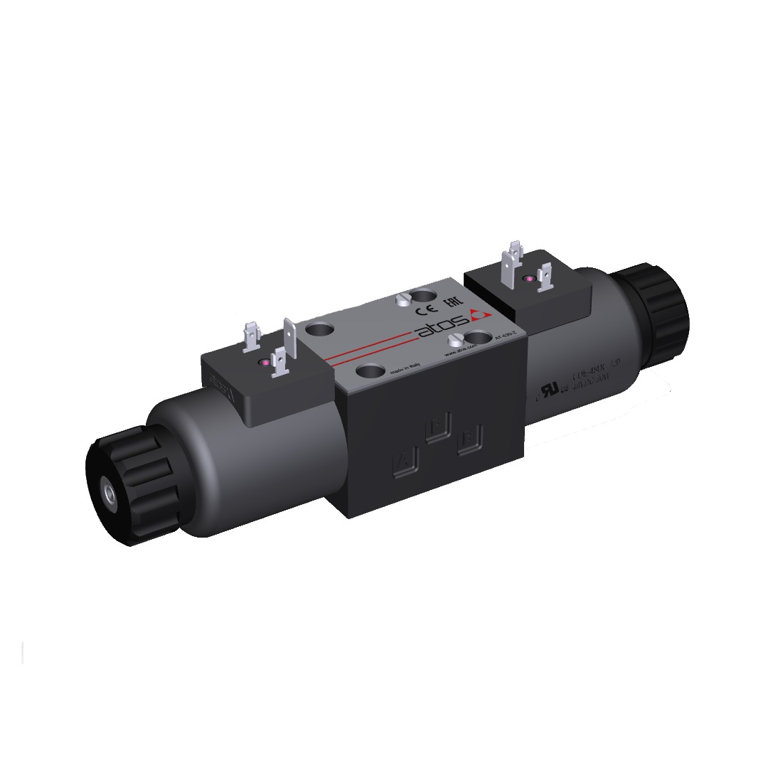 Atos DHE Series Solenoid Directional Valve, Size 06, 80 l/min, 350 bar, Single Solenoid, DHE-0671/23 — photo 1 of 1