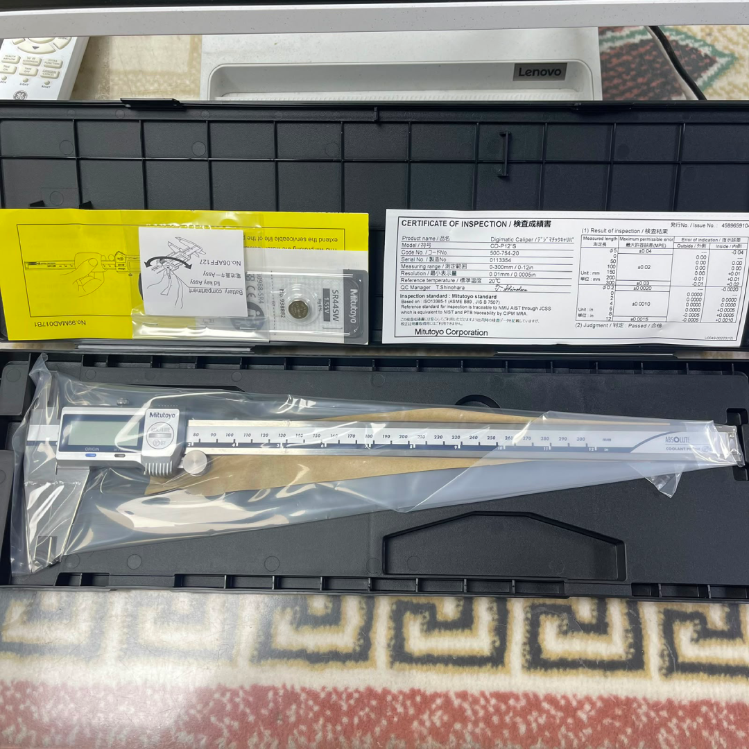 Mitutoyo IP67 ABSOLUTE Coolant Proof Digimatic Caliper, 0 to 300 mm (0-12 inch) Range, 500-754-20 — photo 3 of 5
