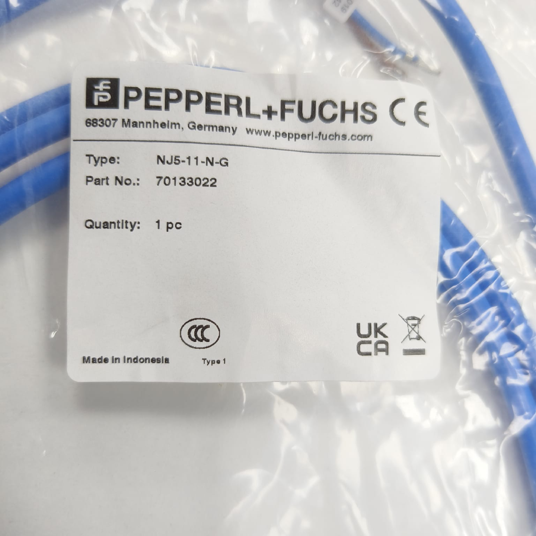 Pepperl+Fuchs Inductive Proximity Sensor, 5 mm, NAMUR Output, 2 Mtr Cable, NJ5-11-N-G / 70133022 — photo 2 of 5
