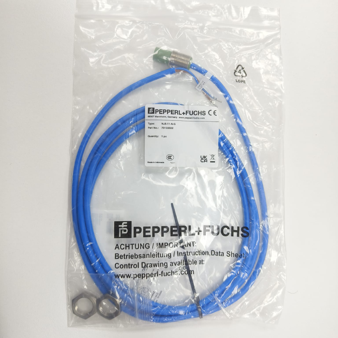 Pepperl+Fuchs Inductive Proximity Sensor, 5 mm, NAMUR Output, 2 Mtr Cable, NJ5-11-N-G / 70133022 — photo 5 of 5