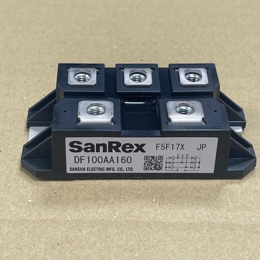 Sanrex DF Series Six-Diode Isolated Three-Phase Bridge Rectifier Module, 100 A, 1600 V VRRM, DF100AA160 — photo 2 of 3