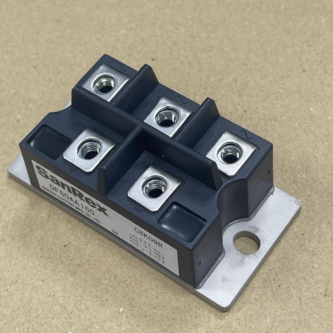 Sanrex DF Series Six-Diode Isolated Three-Phase Bridge Rectifier Module, 60 A, 1600 V VRRM, DF60AA160 — photo 3 of 3