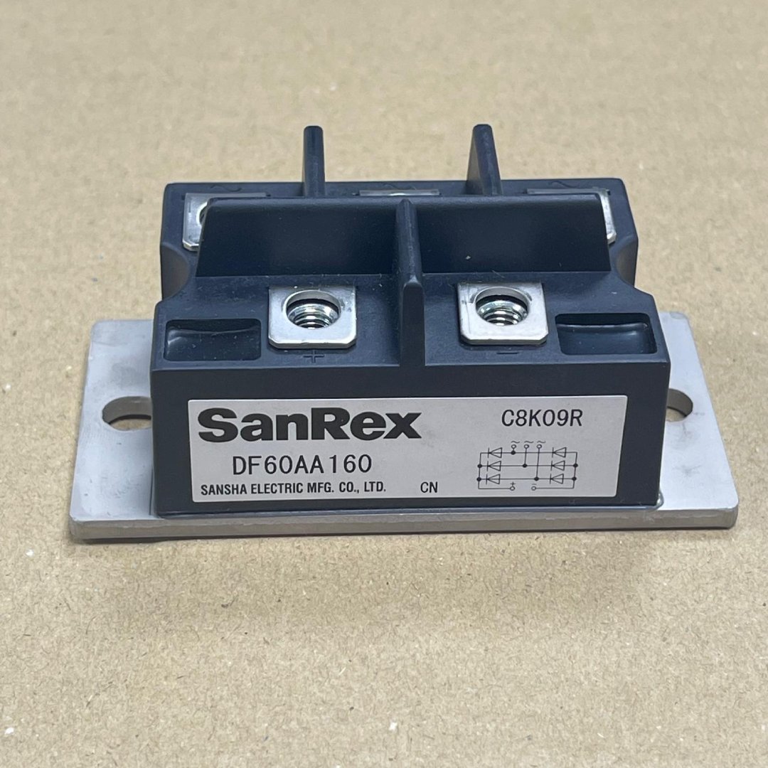 Sanrex DF Series Six-Diode Isolated Three-Phase Bridge Rectifier Module, 60 A, 1600 V VRRM, DF60AA160 — photo 2 of 3