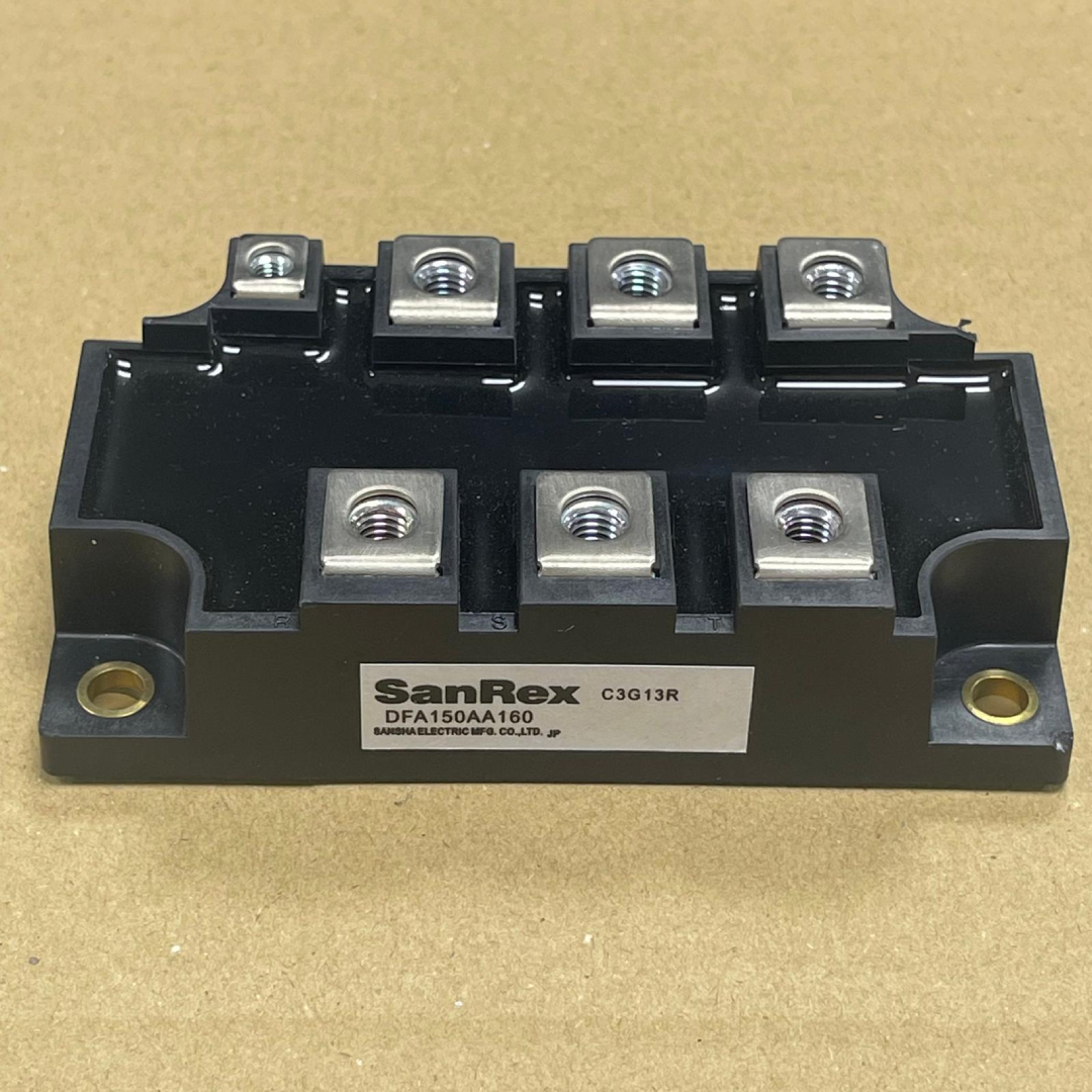 Sanrex DFA Series Six-Diode and Single-Thyristor Isolated Three-Phase Bridge Rectifier Module, 150 A, 1600 V VDRM and VRRM, DFA150AA160 — photo 2 of 3