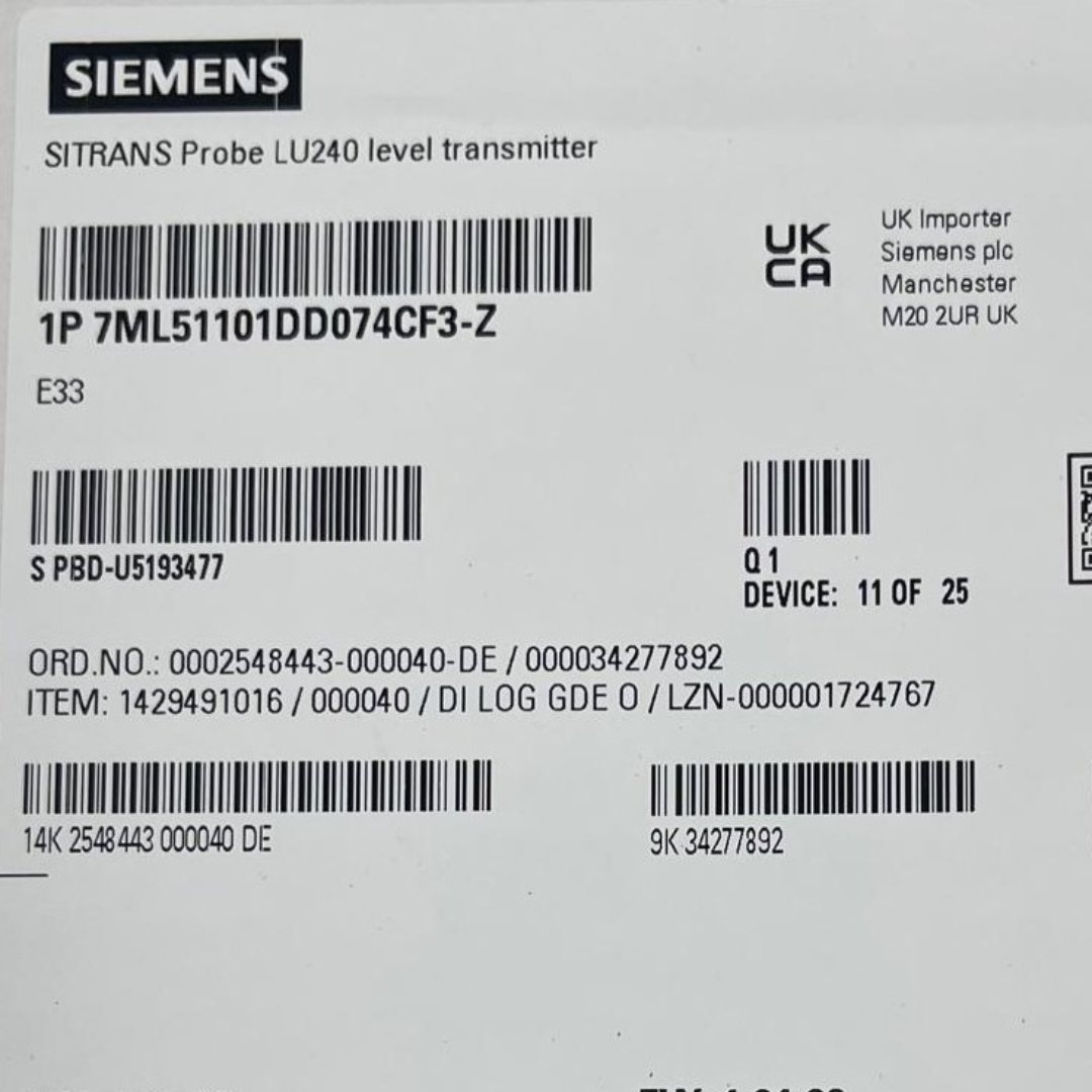 Siemens SITRANS Probe LU240 Ultrasonic Level Transmitter, 0.2–6 m, 2" NPT, HART, 7ML5110-1DD07-4CF3-Z E33 — photo 2 of 5