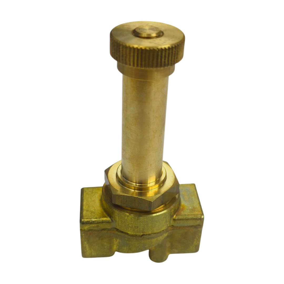 ACL 206 Series Brass Solenoid Valve, Direct Acting Poppet Type, 2-Way Normally Open, FPM (Viton) Seal, G 1/4