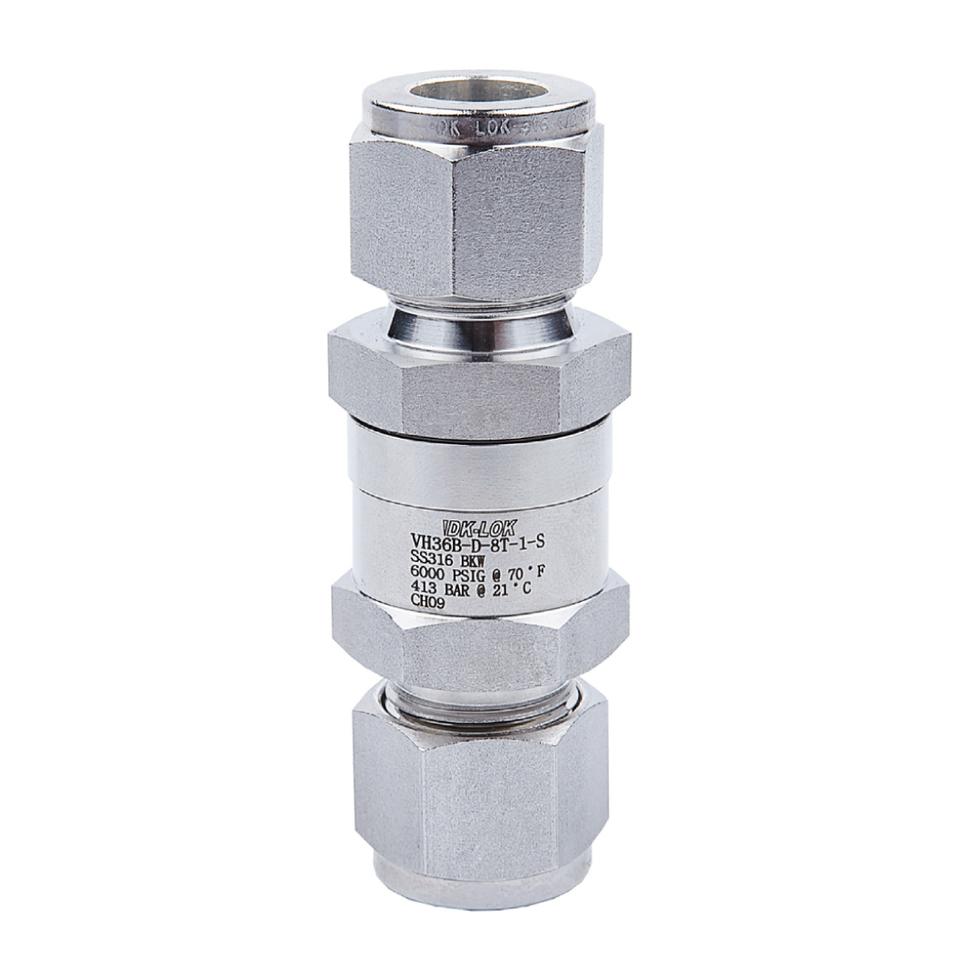 DK-LOK VH36 Series High Pressure Check Valve, 6,000 psig, 3/8