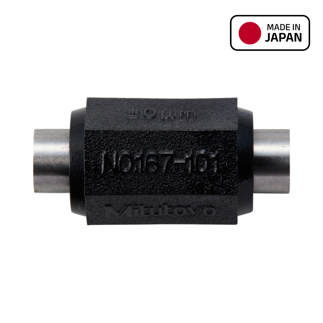 Mitutoyo Series 167 Micrometer Setting Standard Bar, 25 mm Length, 6.35 mm Diameter, 167-101