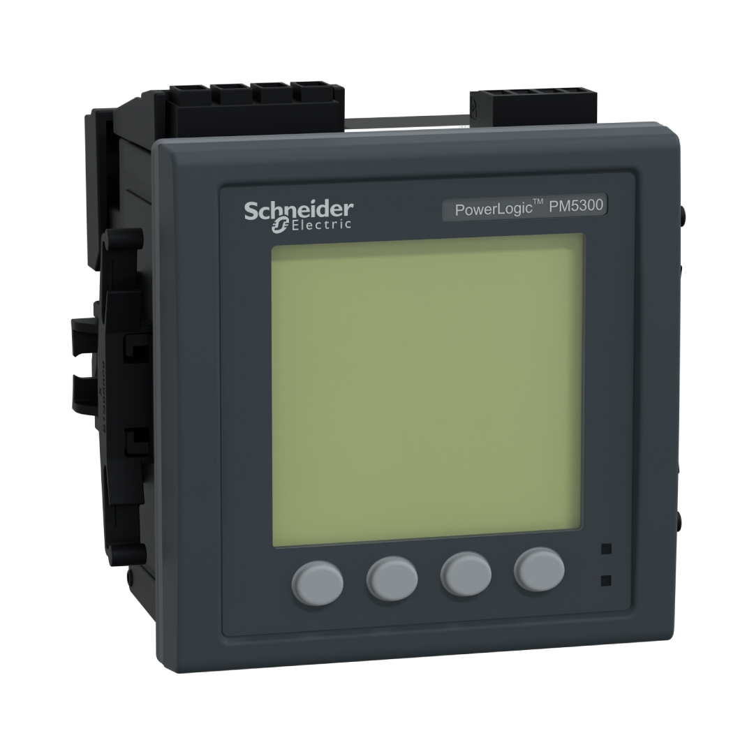 Schneider Electric PowerLogic PM5330 Energy Meter, Modbus RTU/ASCII, Up to 31st Harmonic, 2DI/2DO 35 Alarms, METSEPM5330