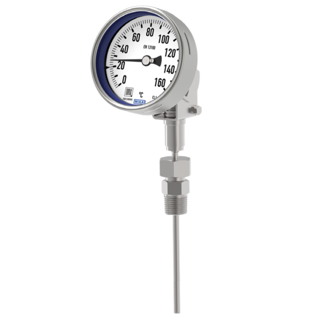 WIKA S5551 Bimetal Thermometer, 0 ... 100 °C, 6