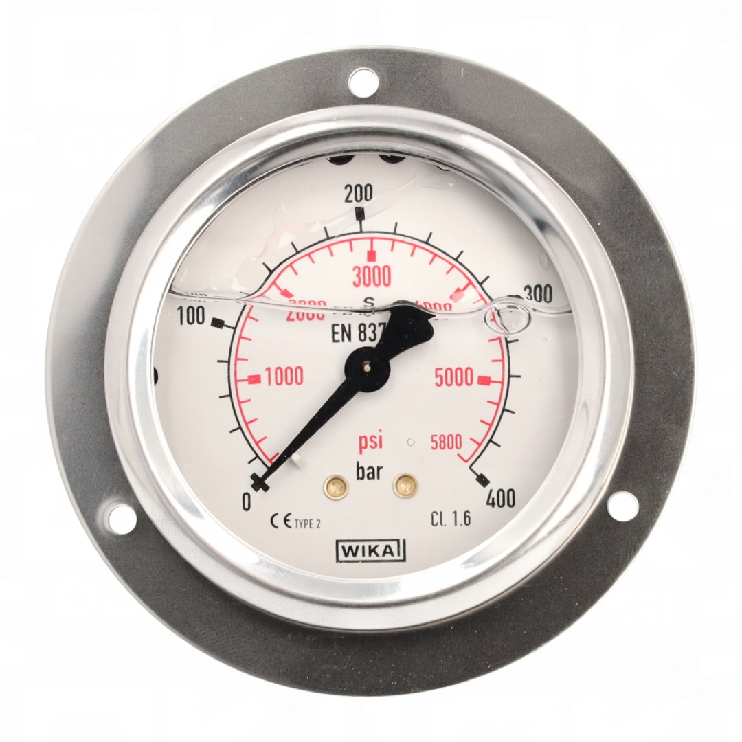 WIKA Pressure Gauge 213.53.063, 0...15 psi, Dual Scale, 2.5
