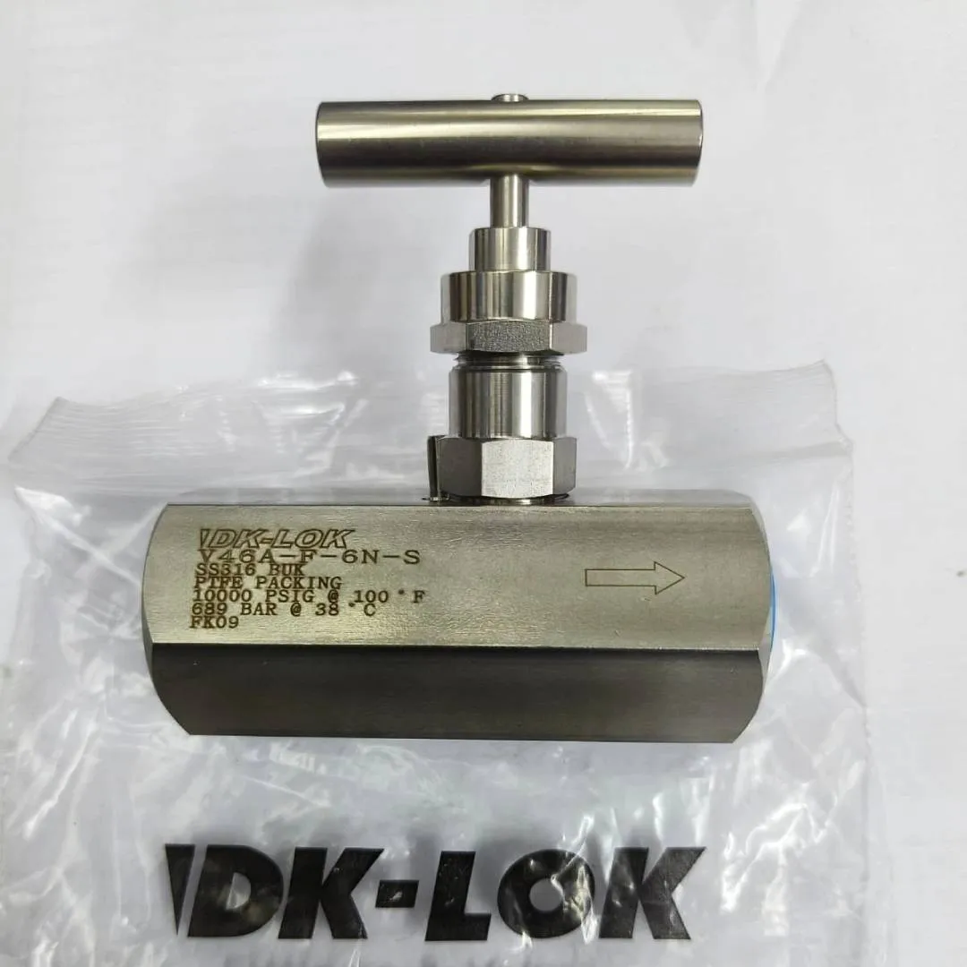 DK-LOK V46A Series Needle Valve, 10000 psi, 3/8" Female NPT Connections, SS316, V46A-F-6N-S - image 2