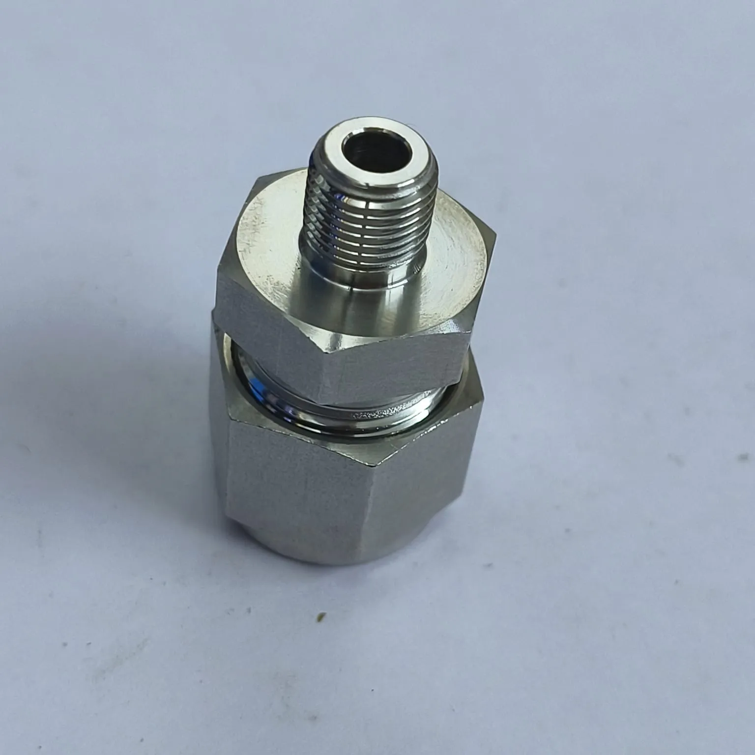 DK-LOK Compression Tube Straight Fitting, 1/2" Tube OD x 1/8" Male NPT, SS316, DMC-8-2N-S - image 3