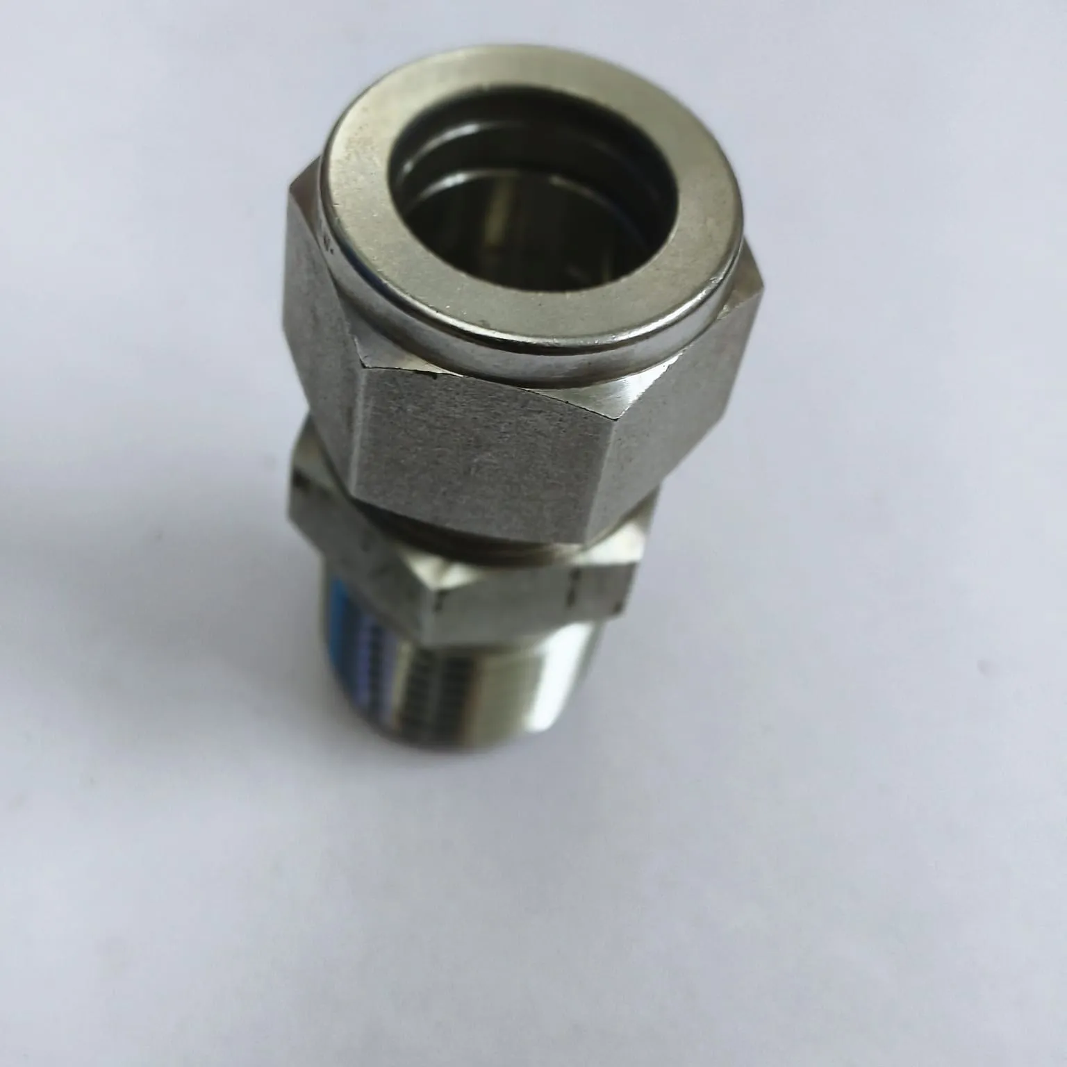 DK-LOK Compression Tube Straight Fitting, 5/8" Tube OD x 1/2" Male NPT, SS316, DMC-10-8N-S - image 4