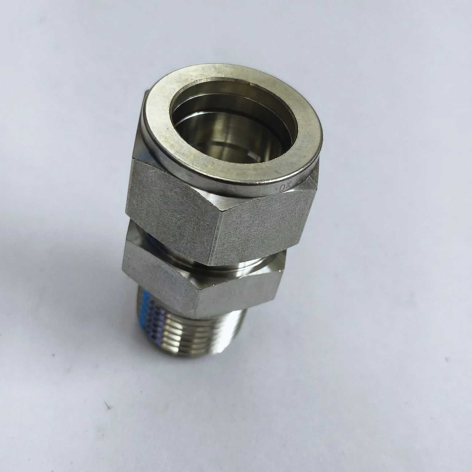 DK-LOK Compression Tube Straight Fitting, 3/4" Tube OD x 1/2" Male NPT, SS316, DMC-12-8N-S - image 3