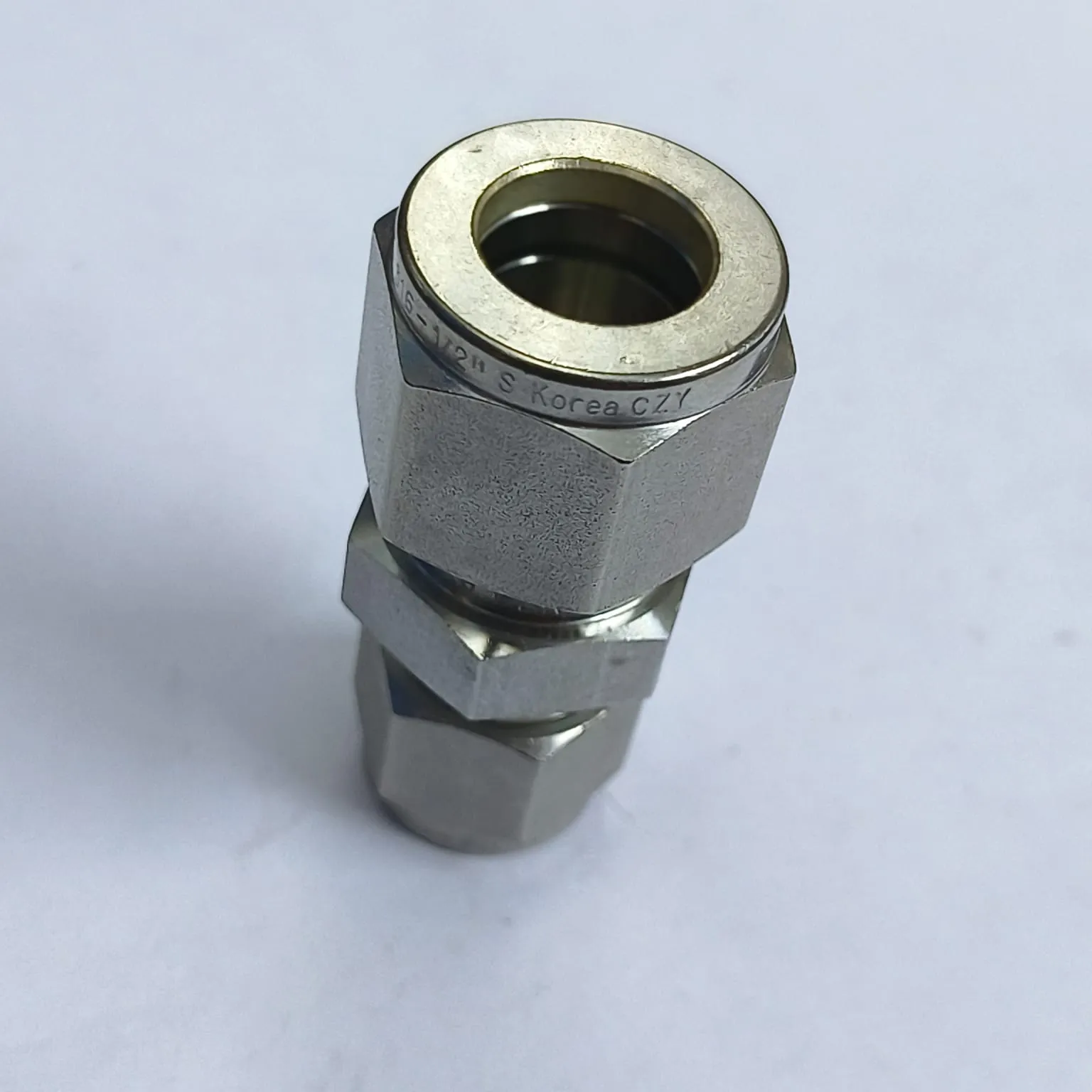 DK-LOK Compression Tube Straight Reducing Fitting, 1/2" Tube OD x 3/8" Tube OD, SS316, DUR-8-6-S - image 4