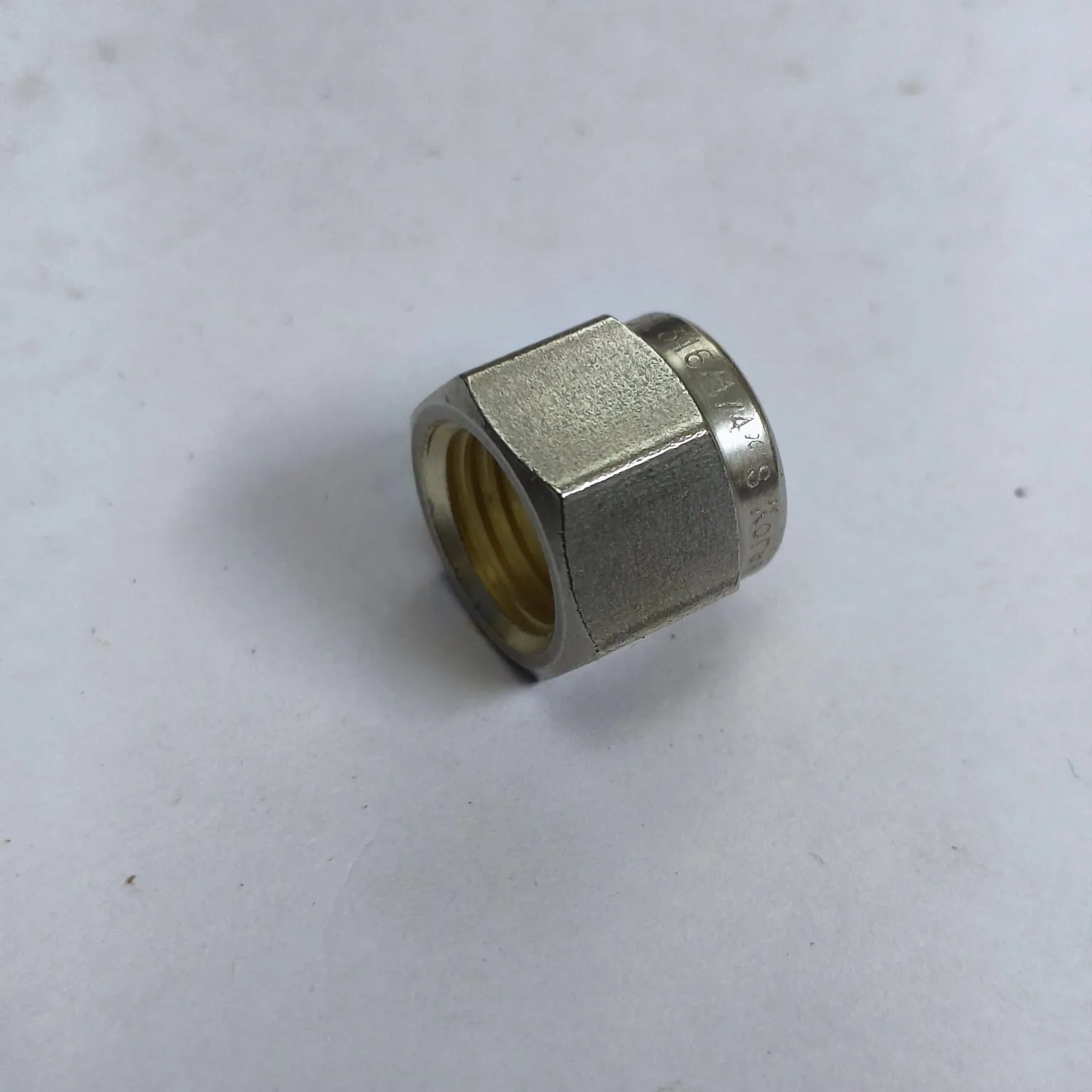 DK-LOK Compression Fitting Nut, 1/4" Tube OD, SS316, DN-4-S - image 3