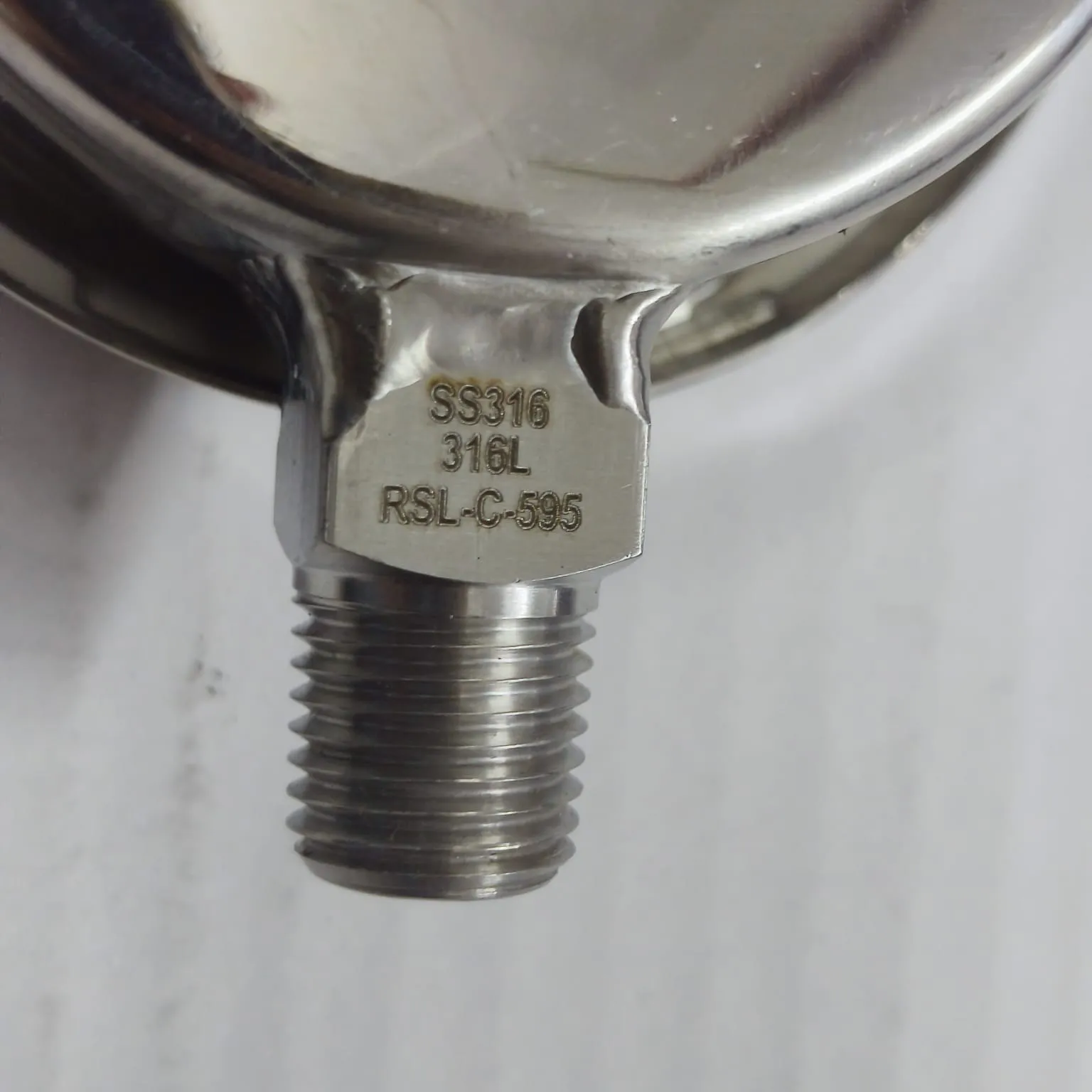 General Instruments Pressure Gauge SPGS-V, 0...200 psi, 2nd Scale bar, 2.5" Dial, 1/4" Male NPT Lower Mount, SS Body & Parts, SPGS-V-063-S4S-S6S-S6S-S4S-T06NTM-(0-200)-PSI/BAR-A16-DUS - image 5