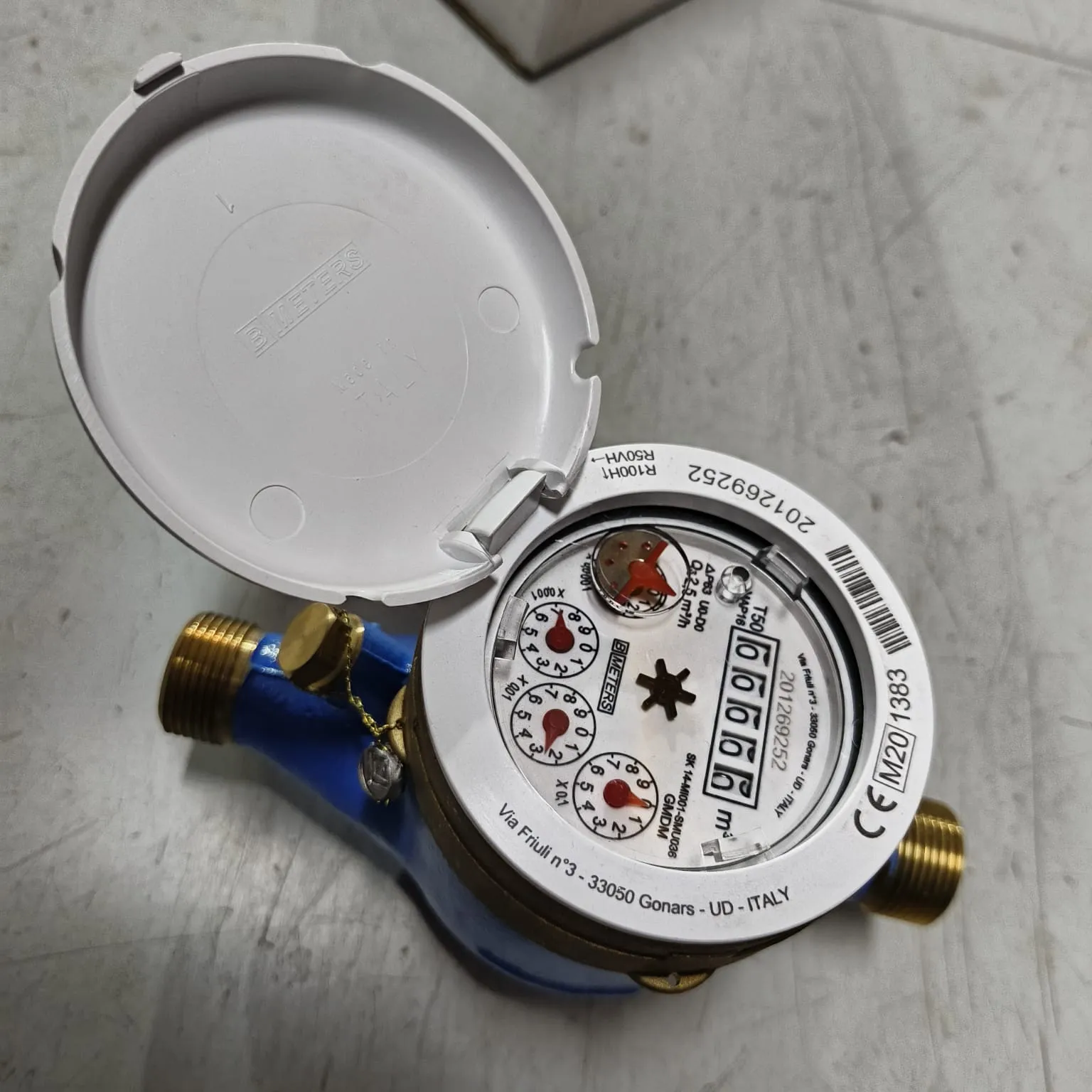 BMETERS GMDM-I Multi Jet Water Meter, 1/2" (DN15) BSPP Threaded Connection, 2.5 m³/h Flow Rate, IP68, Dry Dial - image 4