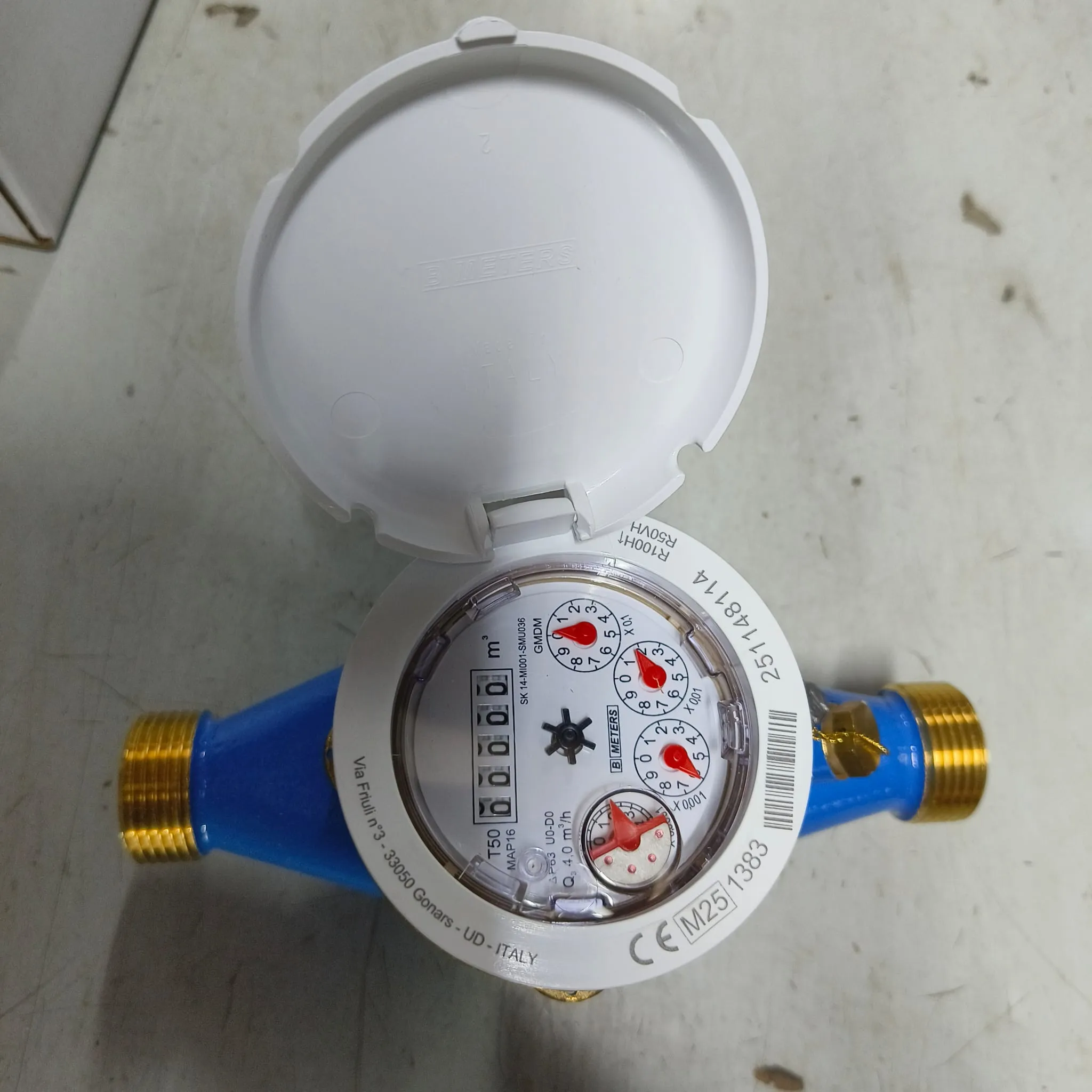 BMETERS GMDM-I Multi Jet Water Meter, 3/4" (DN20) BSPP Threaded Connection, 4 m³/h Flow Rate, IP68, Dry Dial - image 4