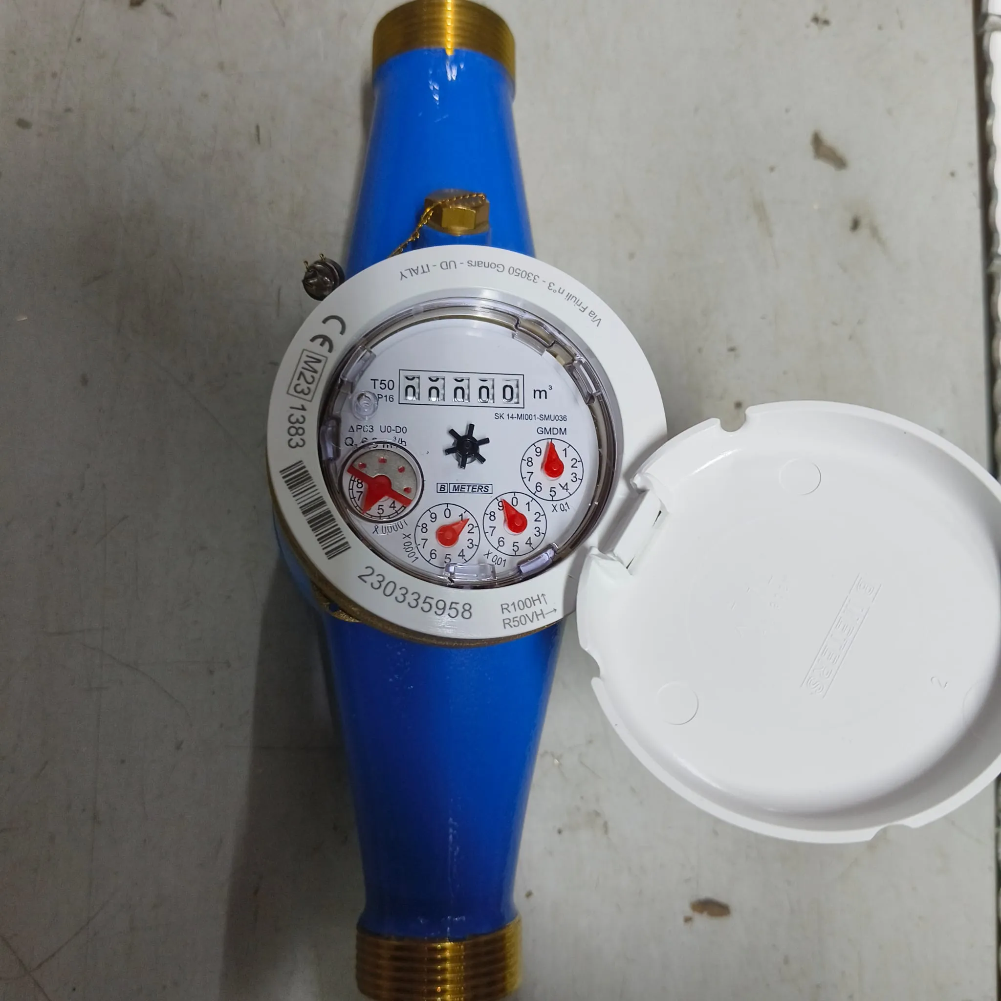 BMETERS GMDM-I Multi Jet Water Meter, 1" (DN25) BSPP Threaded Connection, 6.3 m³/h Flow Rate, IP68, Dry Dial - image 4