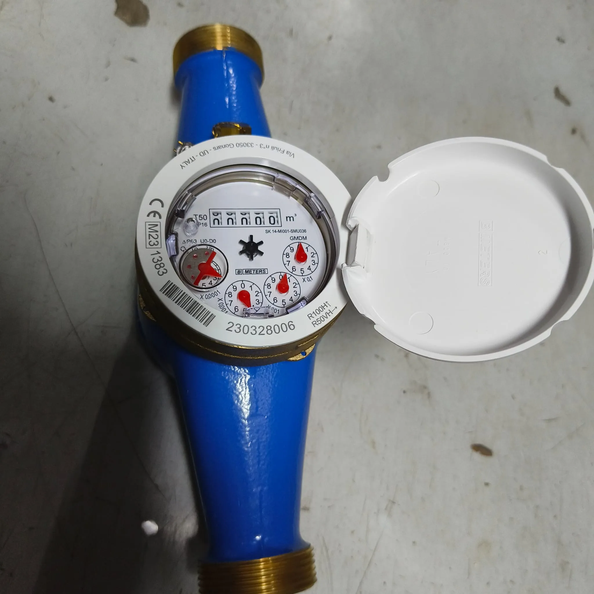BMETERS GMDM-I Multi Jet Water Meter, 1-1/4" (DN32) BSPP Threaded Connection, 10 m³/h Flow Rate, IP68, Dry Dial - image 4