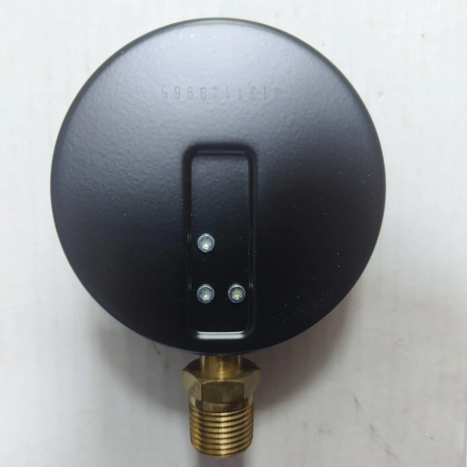 WIKA Pressure Gauge 111.10.100, 0...100 psi, Dry Black Plastic Case, Dual Scale, 4" Dial, 1/2" Male NPT Lower Mount, 13379799 - image 4