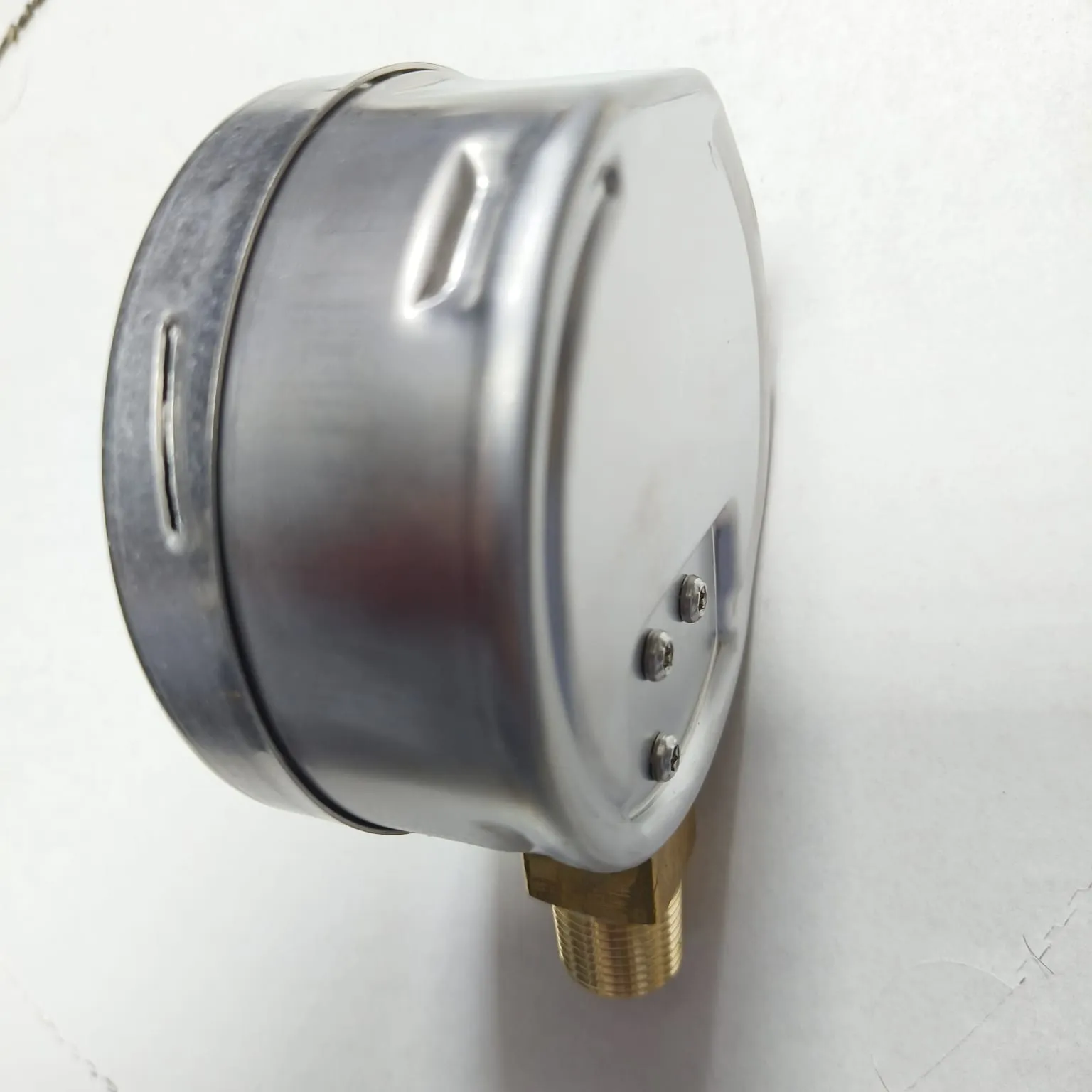 Wika Capsule Pressure Gauge Model 612.20.100, 0...300 mbar, Dual Scale, 4" Dial, 1/2" NPT Lower Mount, 84272196 - image 4