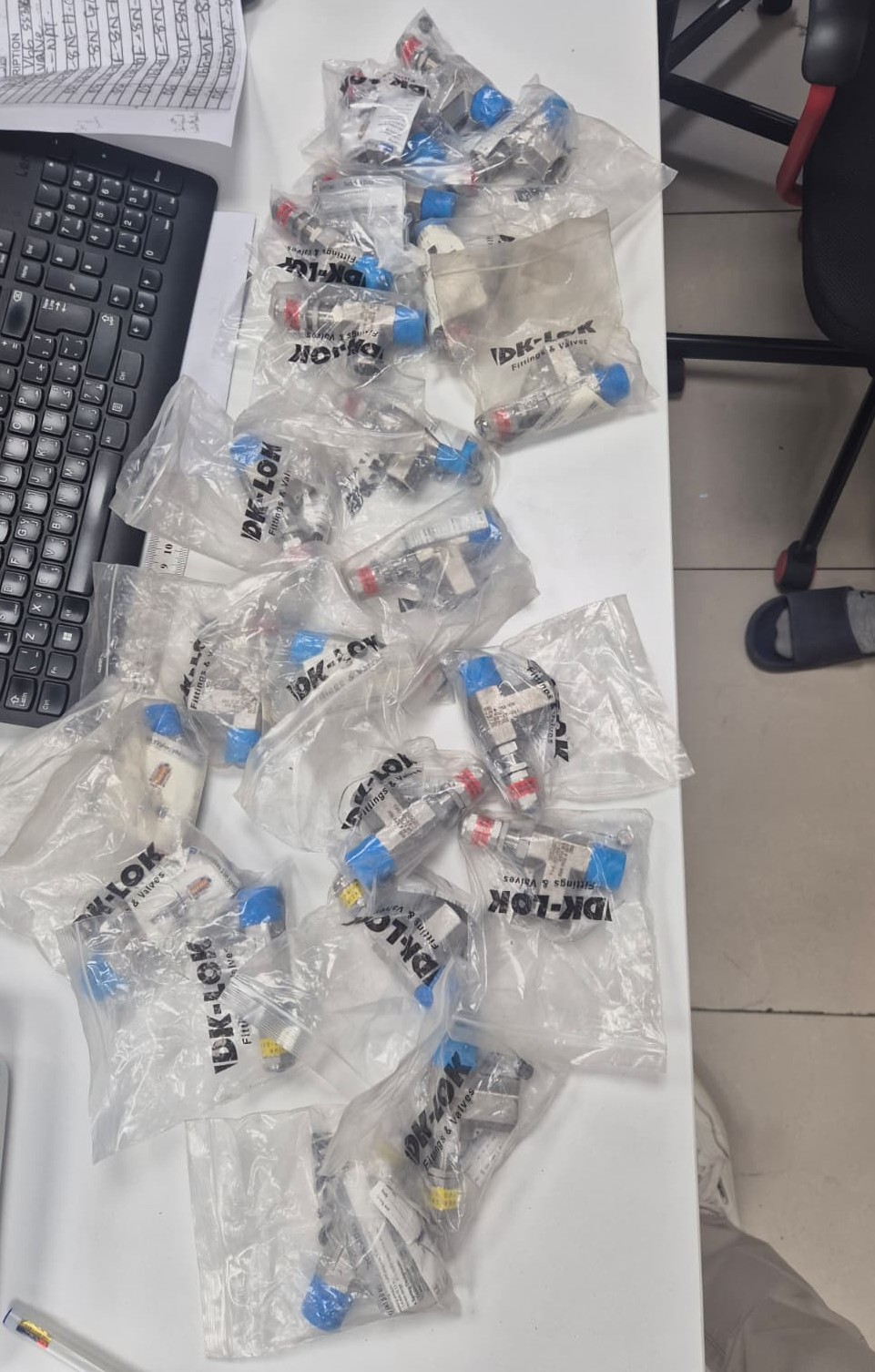 DK-LOK relief valves - Ex-stock Kuwait supplied to Saudi Arabia